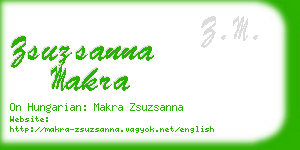 zsuzsanna makra business card